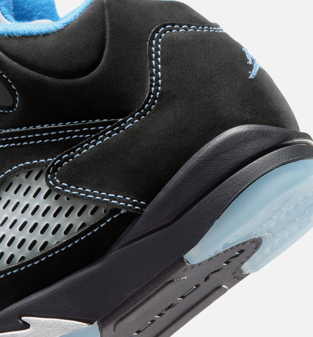 Air Jordan 5 Retro Black Carolina | Preschool Lifestyle Shoe | Black/University Blue/White