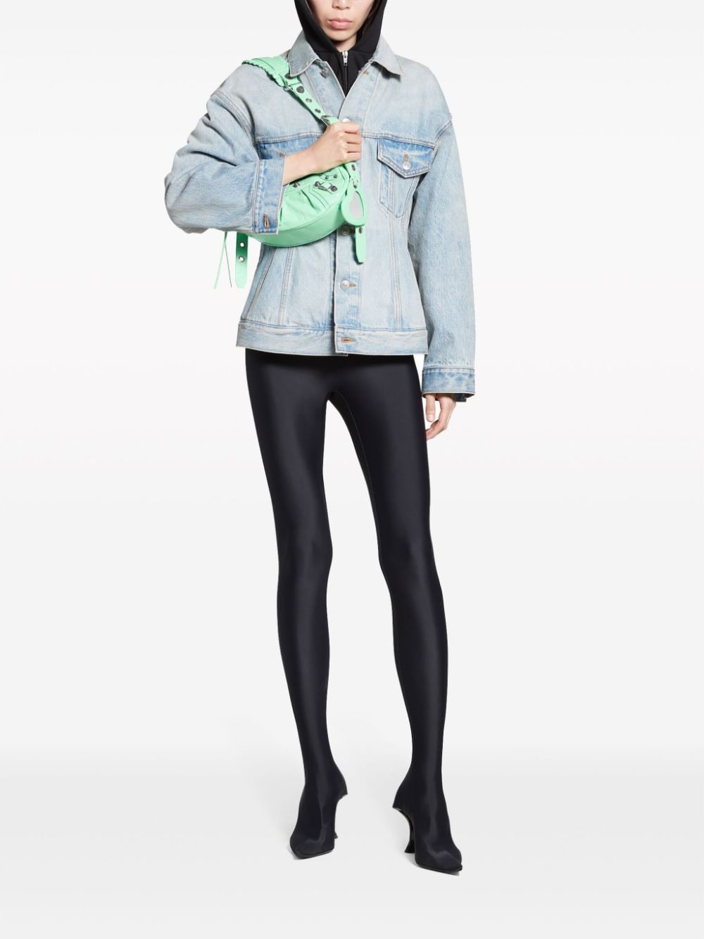 Balenciaga Women's Hourglass Silhouette Denim Jacket