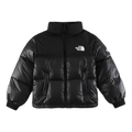 The North Face Nuptse Cropped Puffer Jacket in Black