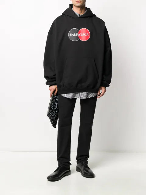 Balenciaga Uniform logo print hoodie