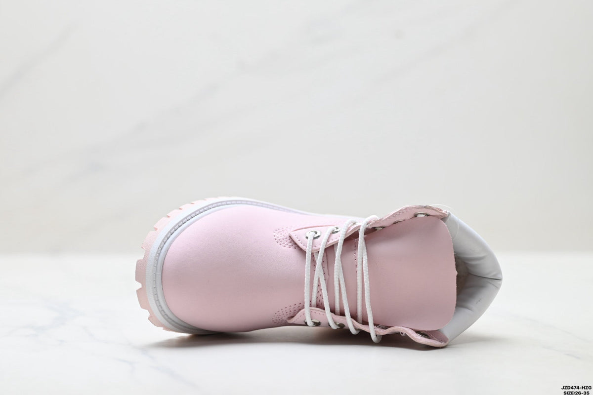 Timberland Pink Kids Premium Leather Boot