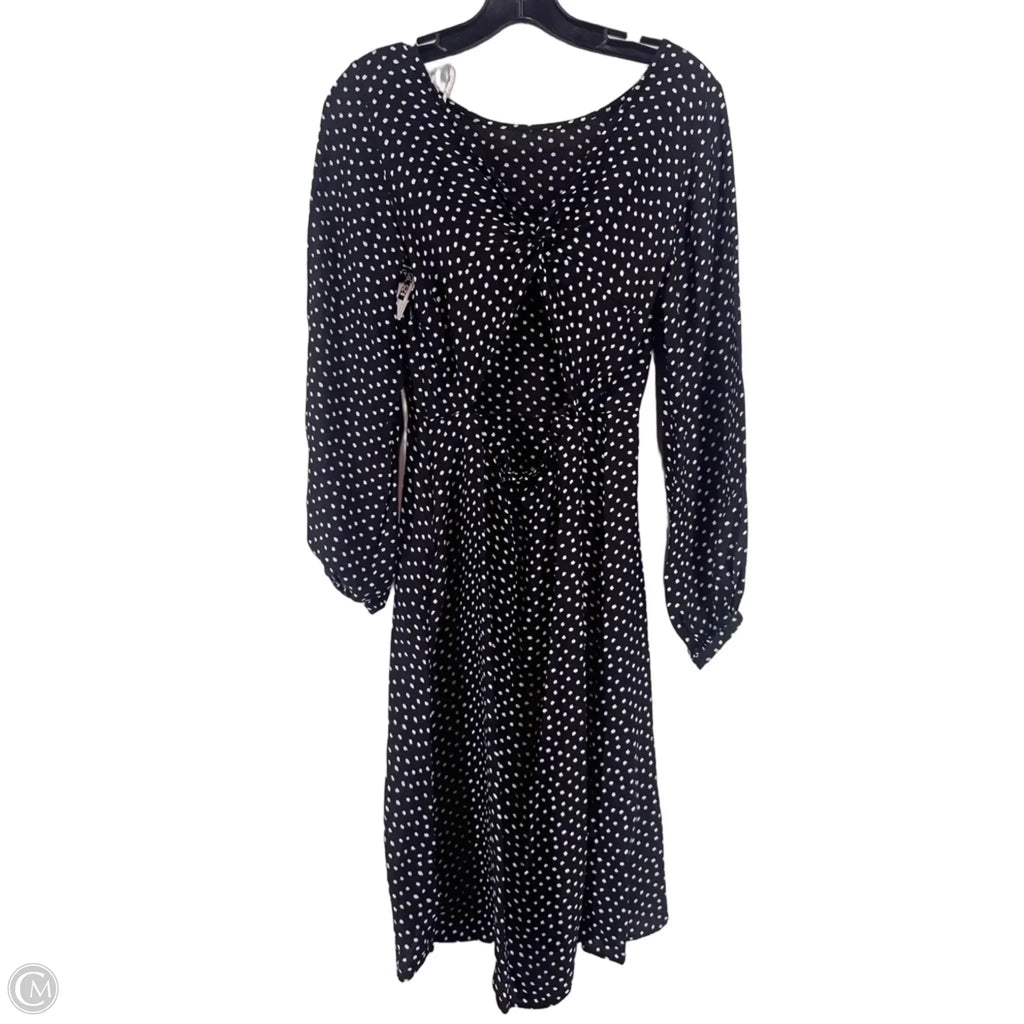 Dress Casual Midi By Anthropologie In Polkadot Pattern, Size: 2