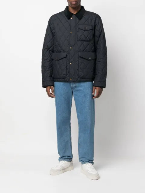Polo Ralph Lauren diamond-quilt button-fastening jacket