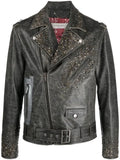 Golden Goose leather stud-detailing jacket