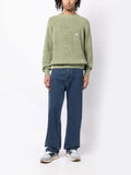 Advisory Board Crystals embroidered-logo knit sweater