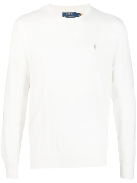 Polo Ralph Lauren embroidered-logo cotton-cashmere blend jumper