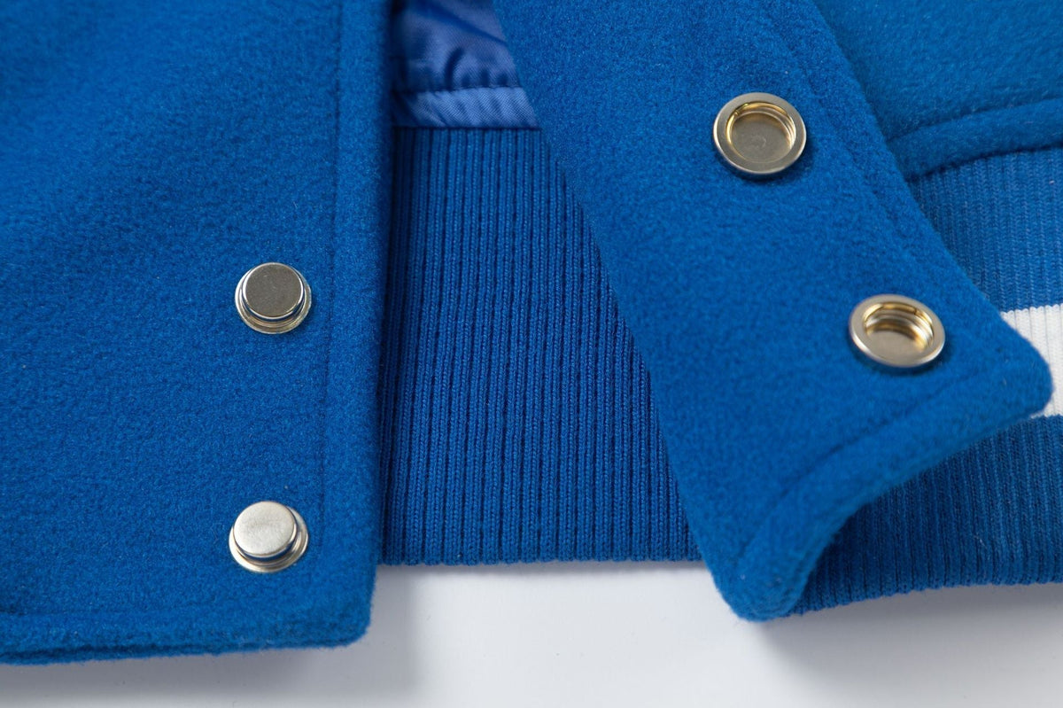 OFF WHITE Royal Varsity Jacket – Blue Edition