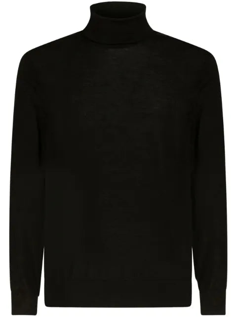 ETRO roll-neck cashmere-silk blend jumper