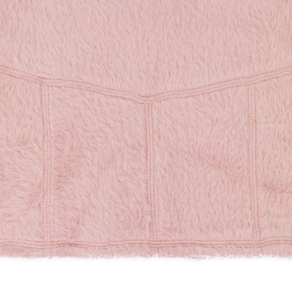 TEXTURED LS BUSTIER PINK T-SHIRT