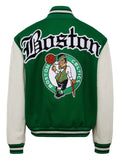 Jeff Hamilton Boston Celtics colour-block bomber jacket