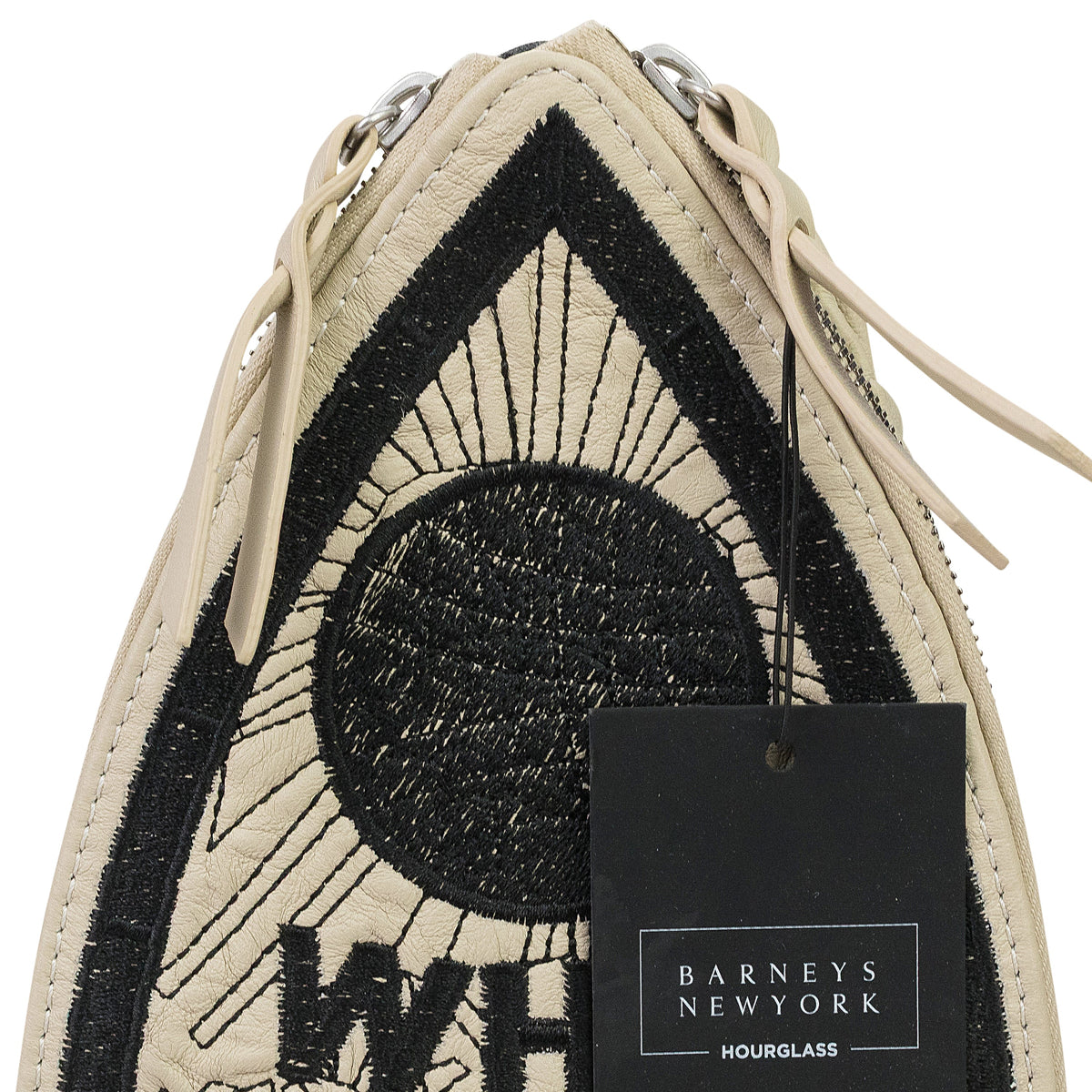 OFF-WHITE EMBROIDERED CROSSBODY BAG