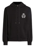 Dolce & Gabbana logo-applqiué zip-up sweater