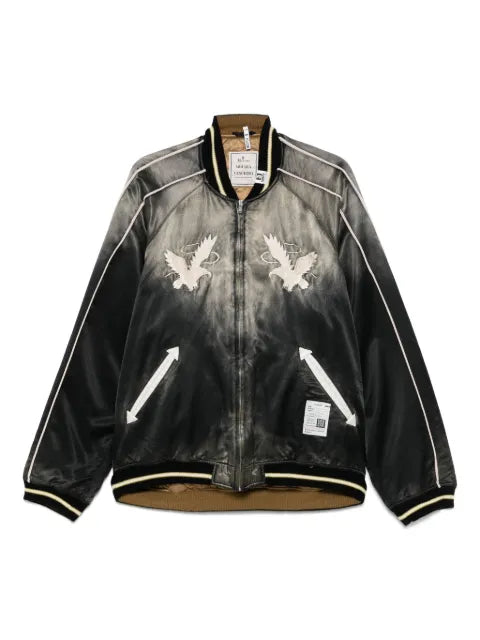 Maison MIHARA YASUHIRO embroidered satin bomber jacket