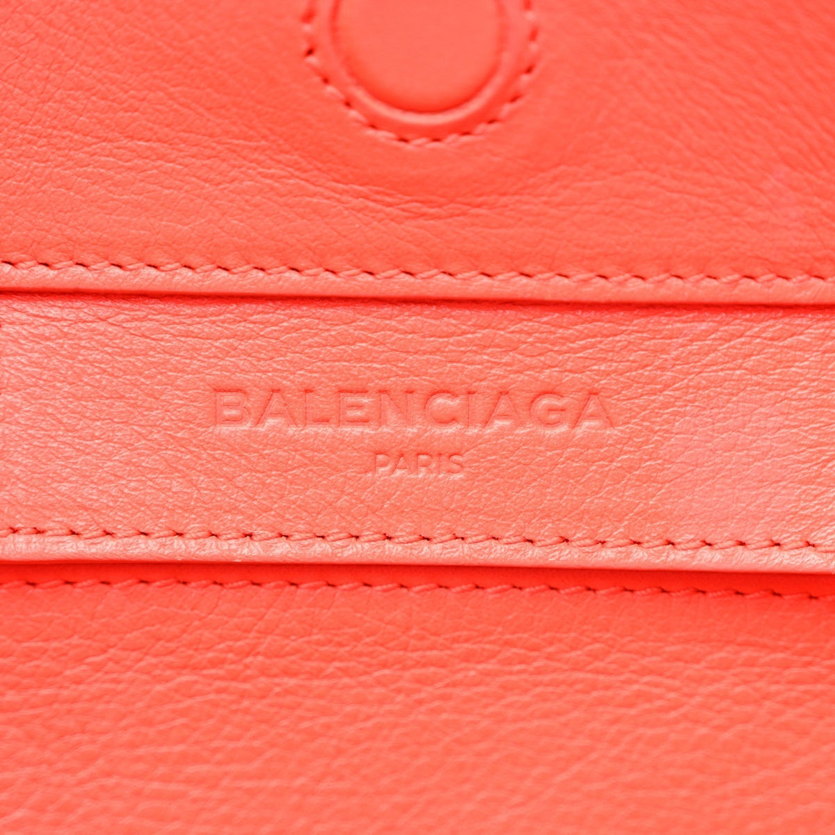 Veau Papier A6 Zip Around Tote Rouge Coquelicot