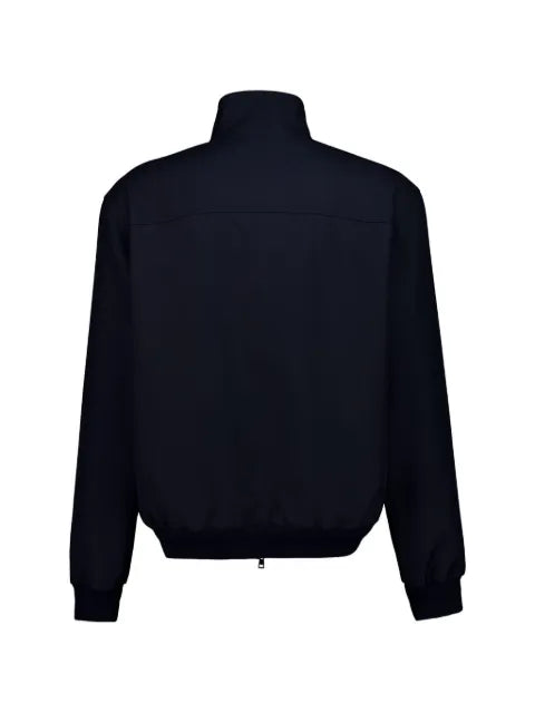 Gucci wool twill zip jacket with logo detail