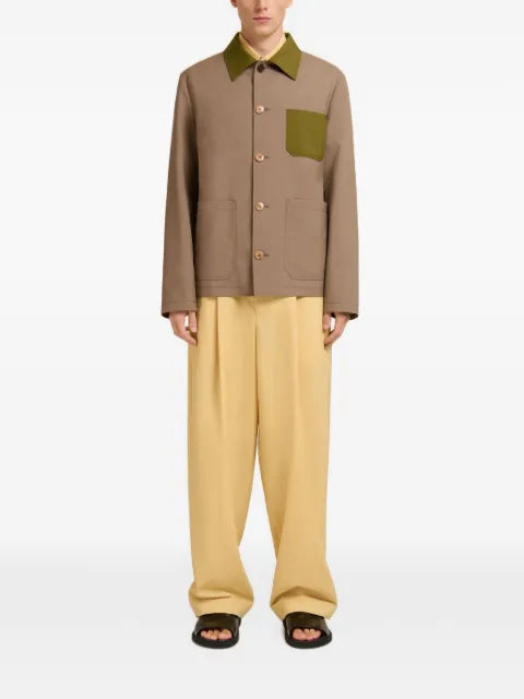 Marni tropical wool workwear jacket