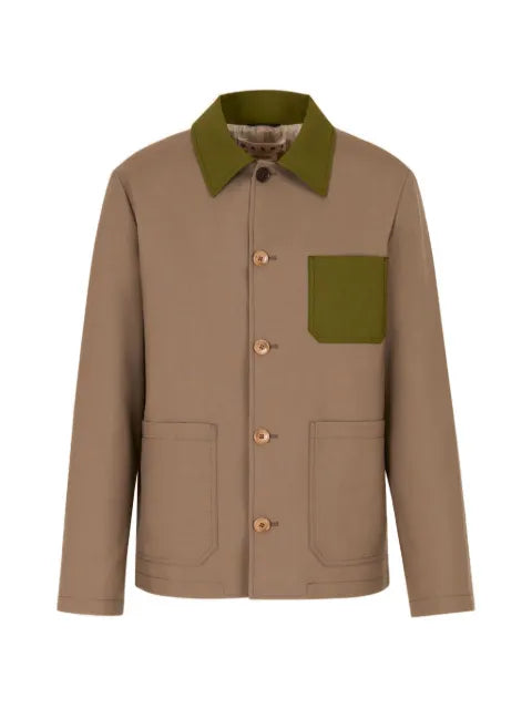 Marni tropical wool workwear jacket
