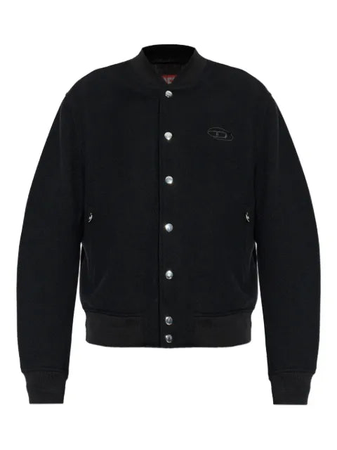 Diesel bomber jacket in felted wool blend