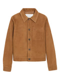 AMI Paris leather buttoned Ami de Coeur jacket