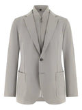 Boggi Milano wool blend sweatshirt jacket