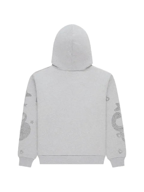SP5DER rhinestone-detail hoodie