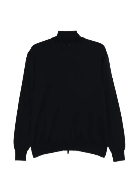 Paul & Shark zip-up virgin wool cardigan