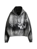 HELLSTAR "I Heart Paris" printed hoodie