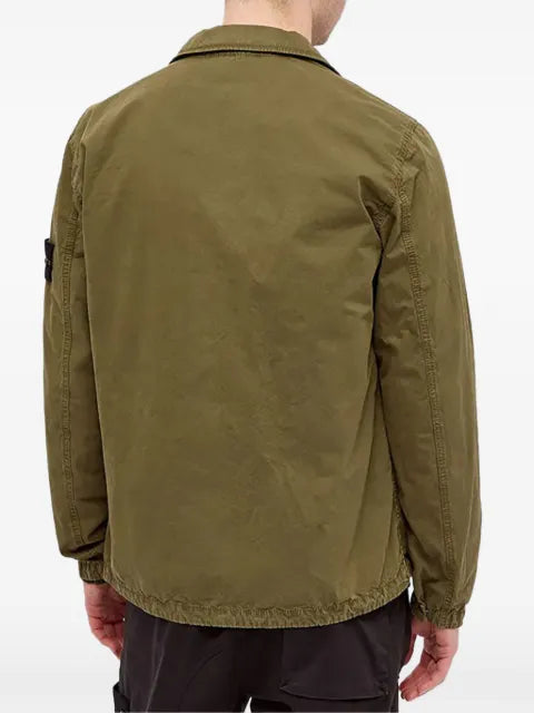 Stone Island zip-up pocket overshirt