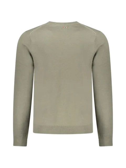 Napapijri crew-neck logo-patch sweater