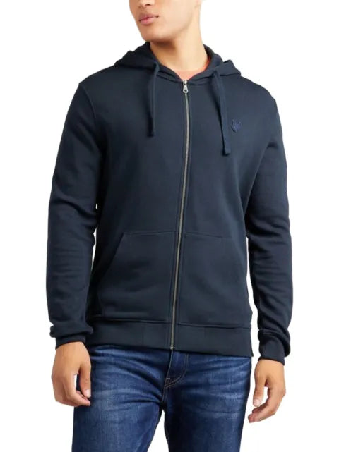 Lyle & Scott embroidered-logo zip-up hoodie