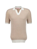 Orlebar Brown Horton chevron-crochet polo shirt