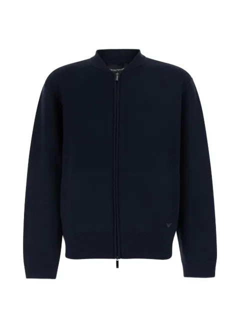 Emporio Armani zip-up long-sleeve cardigan