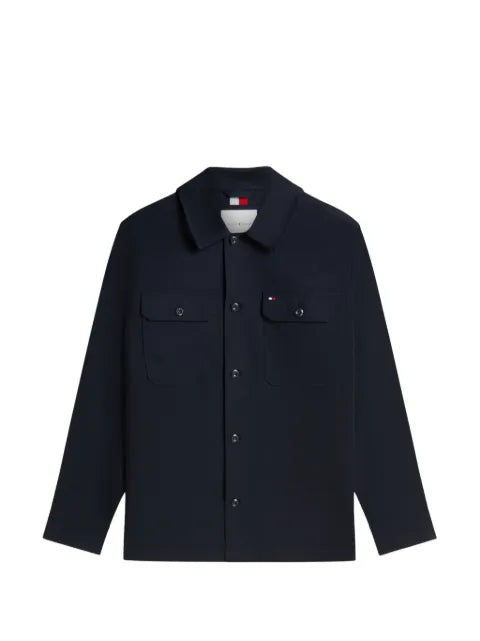 Tommy Hilfiger logo-patch button-up jacket