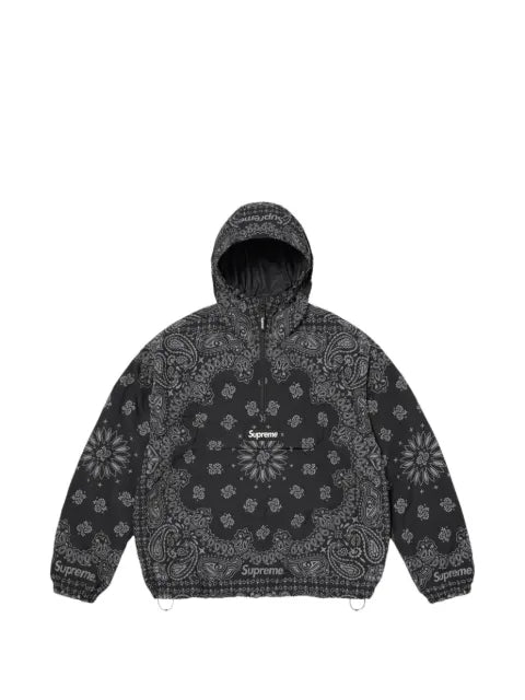 Supreme reflective bandana-print hoodie