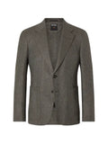 Zegna dark olive green cashmere silk and linen jacket