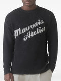 MAUVAIS logo-embellishment sweater