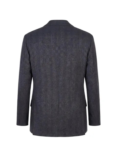 Brunello Cucinelli herringbone-weave blazer