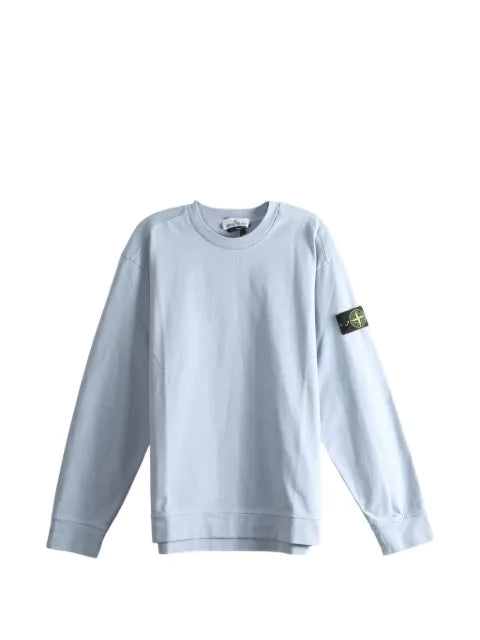 Stone Island 6100057 heavy organic cotton jersey sweatshirt
