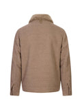 Canali shearling-collar jacket