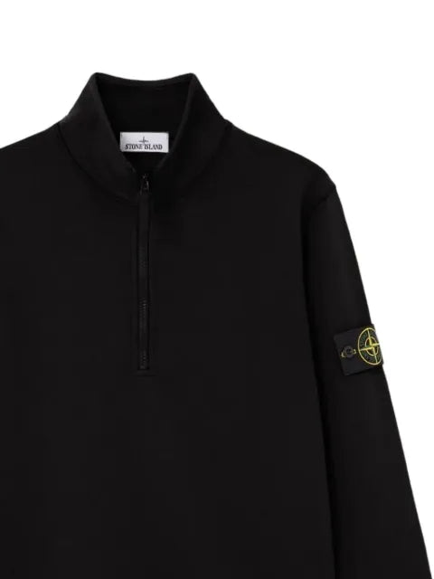 Stone Island 6100070 organic-cotton fleece regular-fit half-zip sweatshirt