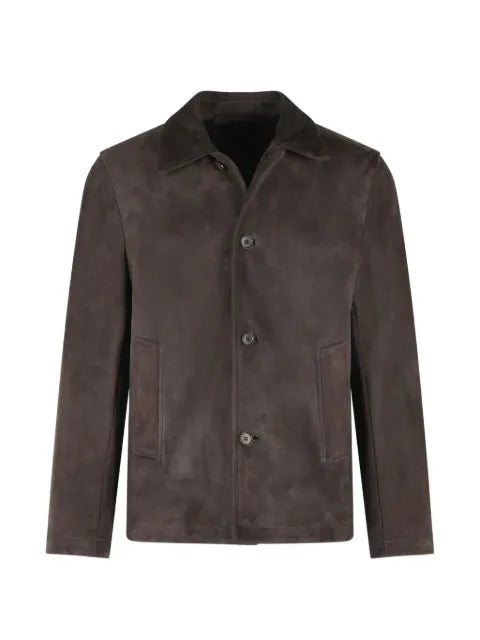 Salvatore Santoro suede button-up jacket