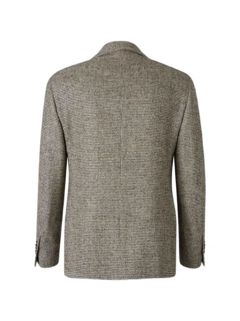 Lardini houndstooth single-breasted blazer