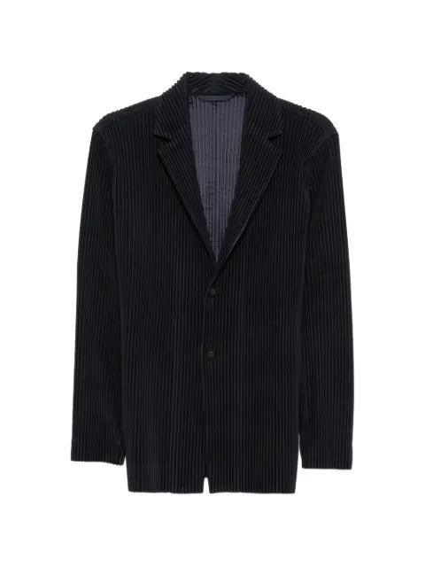 Homme Plissé Issey Miyake pleated notch-lapel blazer