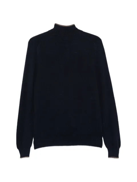 Fedeli half-zip knitted sweater