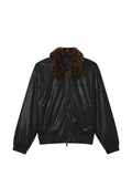 FIVE CM leopard-print-collar jacket