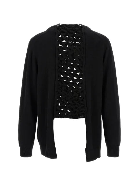 Comme des Garçons Homme Plus panelled open-knit cardigan