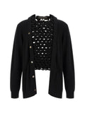 Comme des Garçons Homme Plus panelled open-knit cardigan