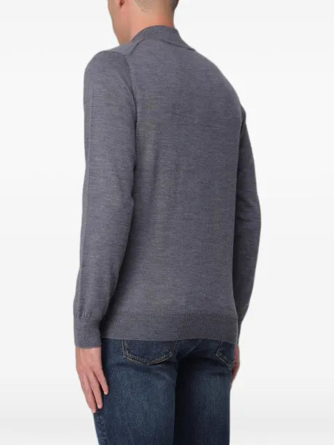 XC half-zip merino wool sweater