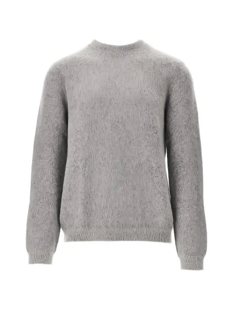 Emporio Armani brushed crew-neck sweater