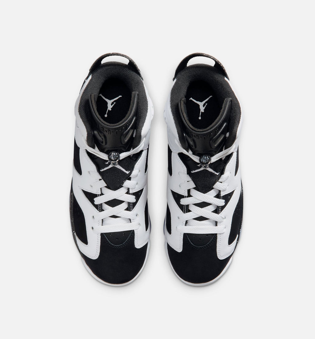 Air Jordan 6 Retro 'Black and White' Grade School - Black/White